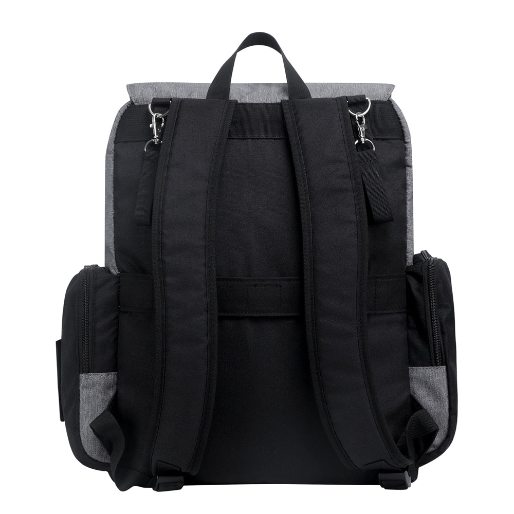Eprolo Land large capacity diaper bag backpack with multiple compartments, stylish travel stroller organizer for moms and dads