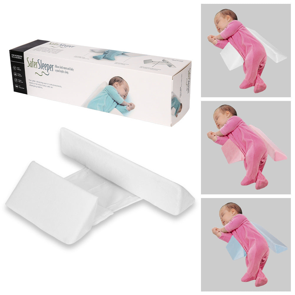 eprolo baby side sleeping pillow with anti-head deviation support, soft cushion designed for safe, comfortable sleep for infants