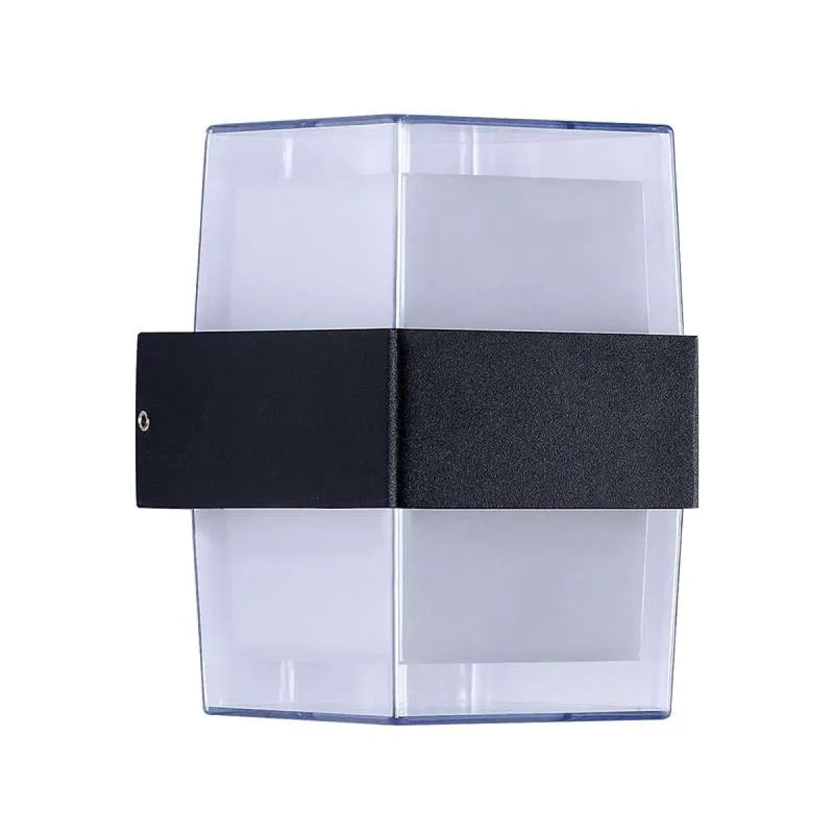 LEDsone Cuboid Box 12W Up/Down IP54 LED outdoor wall sconce light mounted on exterior wall, showcasing modern design and durable finish.
