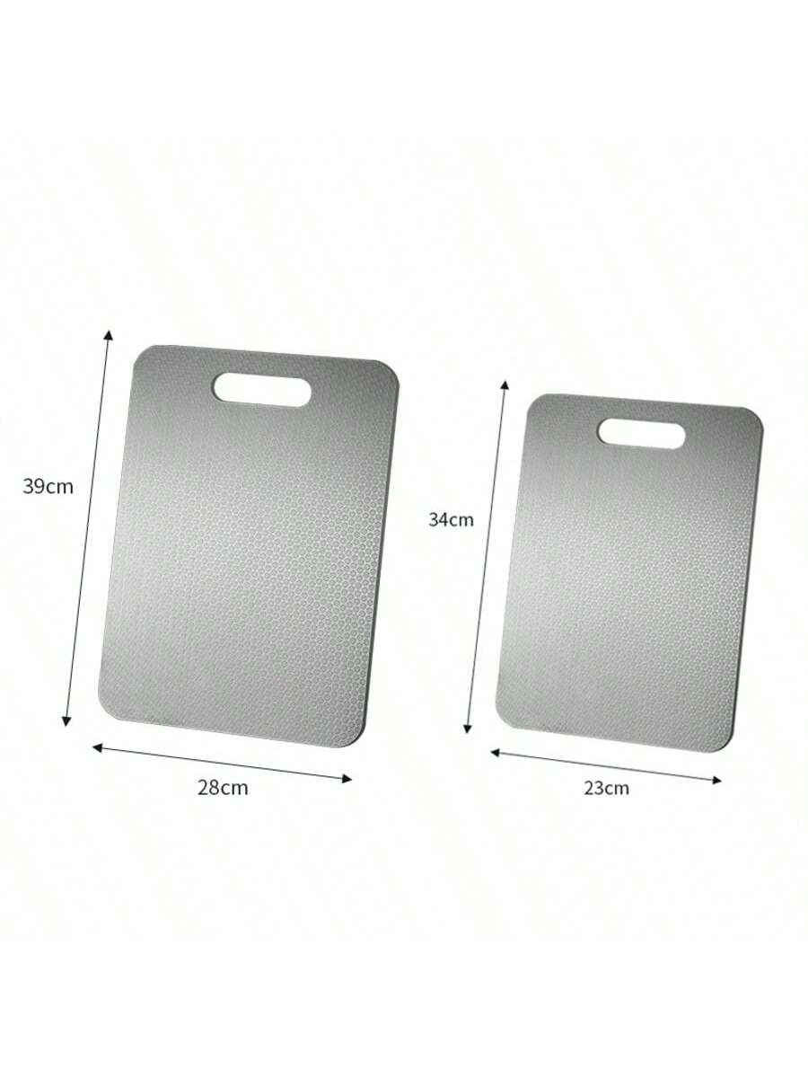 HOMCOM premium titanium steel double-sided chopping board for meat, fruit, and vegetables in multiple sizes, hygienic and multi-functional.