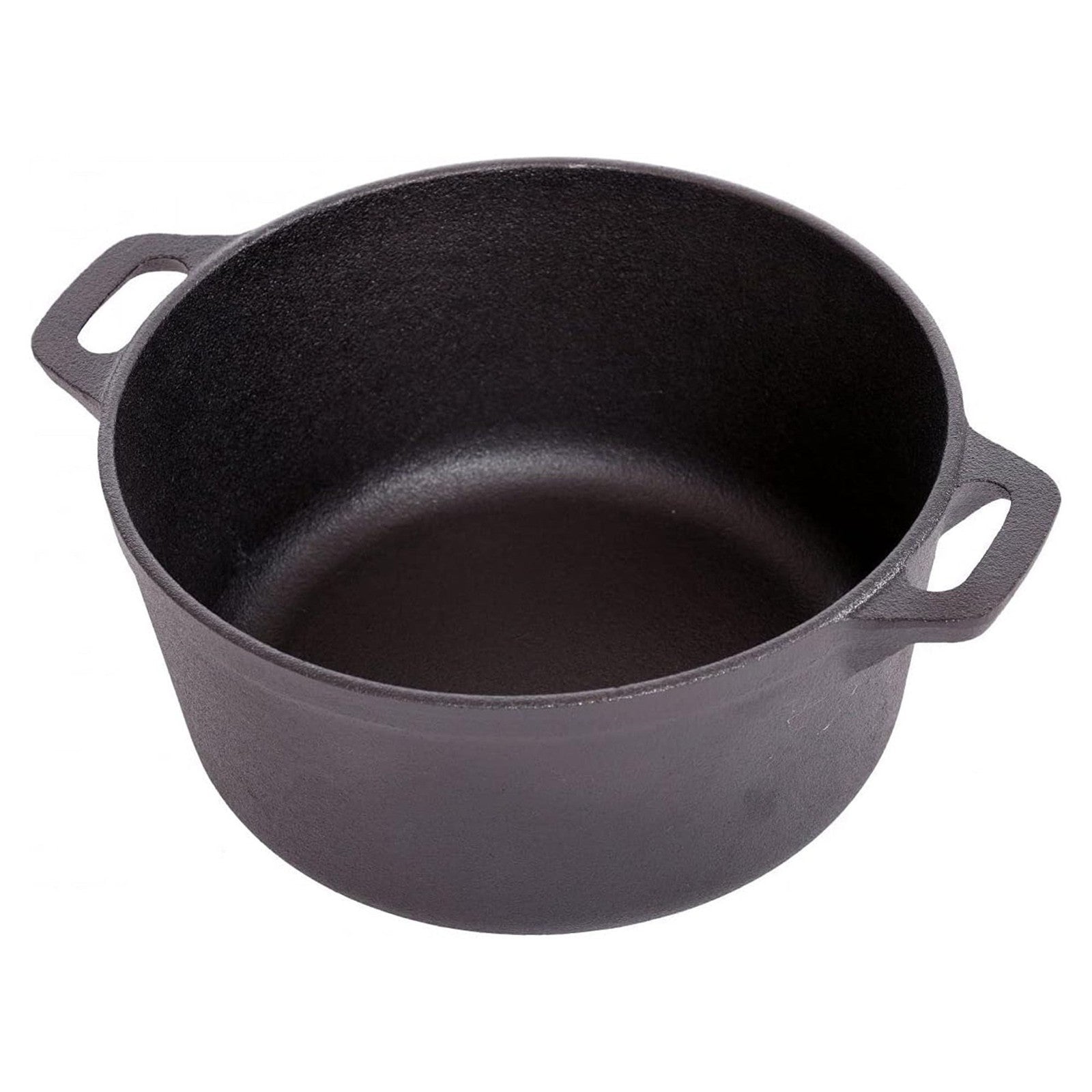 Livoshop 4L cast iron non-stick casserole dish with lid, perfect for versatile cooking and even heat distribution.