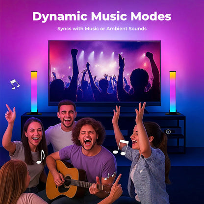 Livoshop Emitto 2X Smart RGB LED Light Bar ambient lamp with color-changing music backlight for TV and room decoration