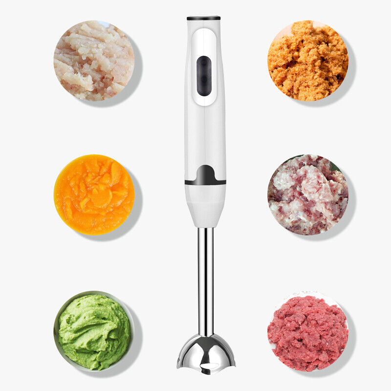 Livoshop 400W hand stick blender with stainless steel blade, UK plug, ideal for mixing and blending in the kitchen.