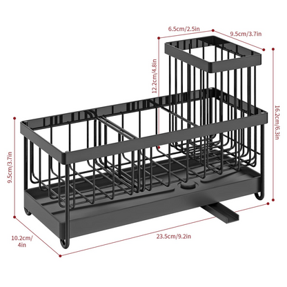 BLACK SINK SPONGE HOLDER