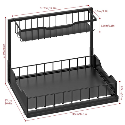 METAL UNDER SINK STORAGE