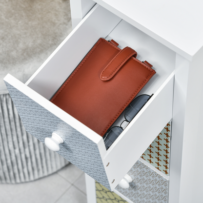 Drawer Cabinet, 4 Drawer Storage Organizer Unit Bathroom Bedroom