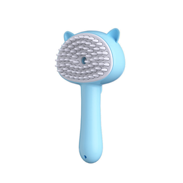 Rechargeable Pet Grooming Brush – Self-Cleaning Slicker with Mist