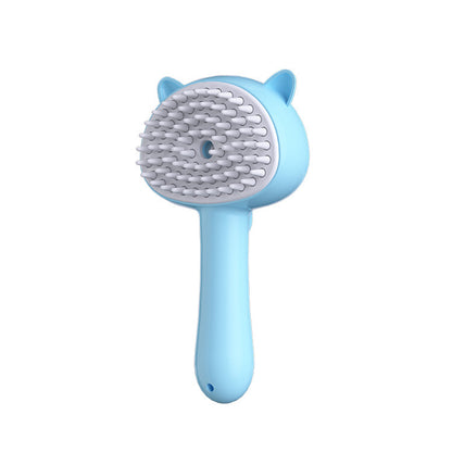 Rechargeable Pet Grooming Brush – Self-Cleaning Slicker with Mist