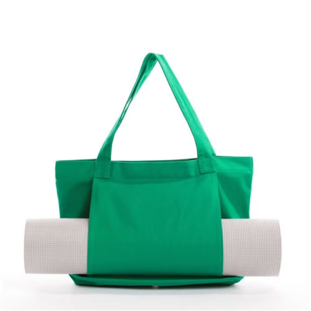Eprolo Yoga Pilates Mat Bag Canvas shoulder bag for outdoor exercise and travel, designed to carry yoga or Pilates mats.