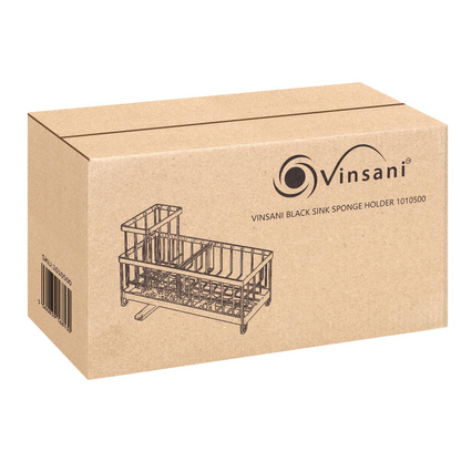 BLACK SINK SPONGE HOLDER