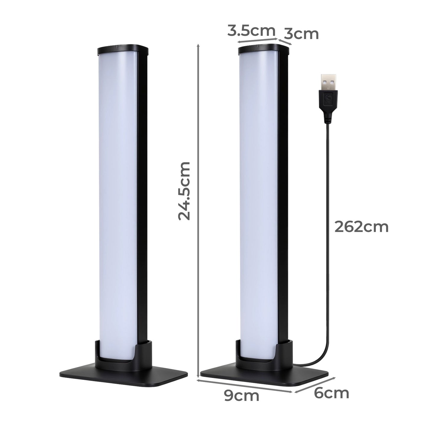 Livoshop Emitto 2X Smart RGB LED light bar with color-changing ambient lighting and music sync for TV backlight.
