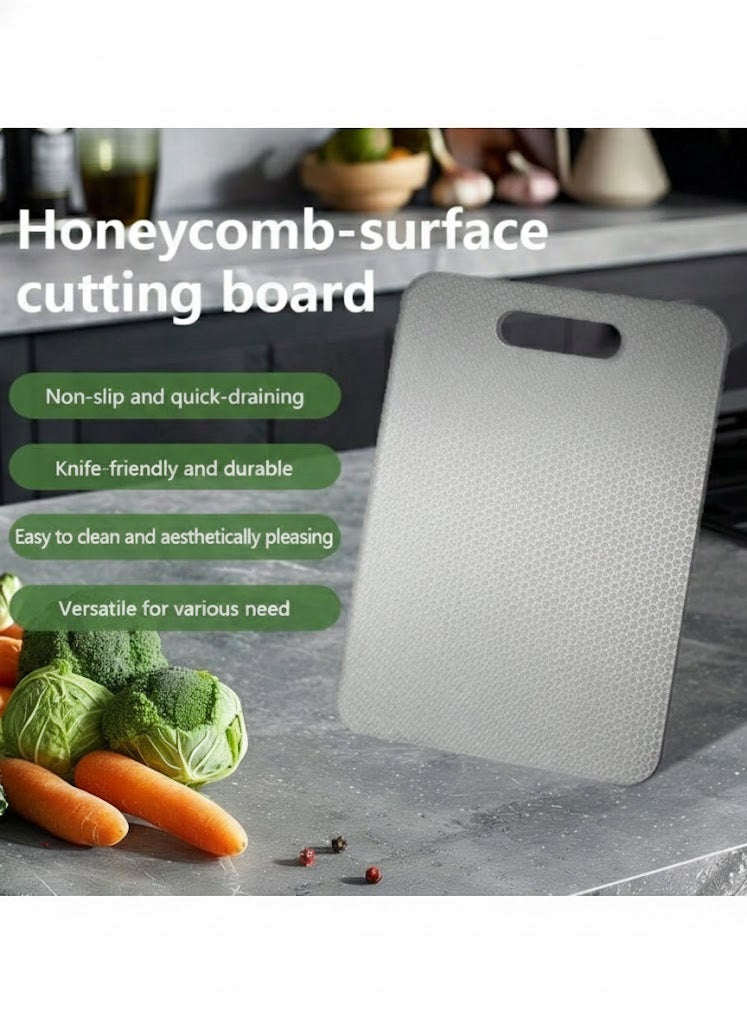 HOMCOM titanium steel double-sided chopping board with clean surface, suitable for meat, fruits, and vegetables in various sizes