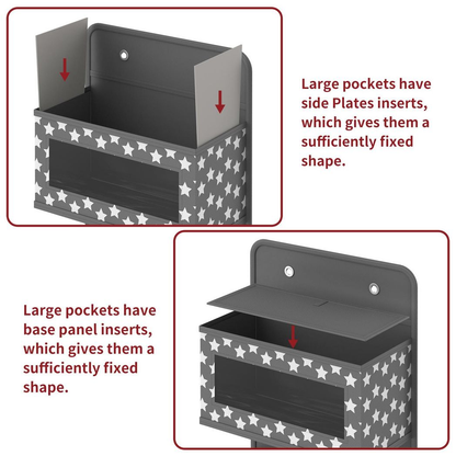 4TIER GREY HANGING ORGANISER
