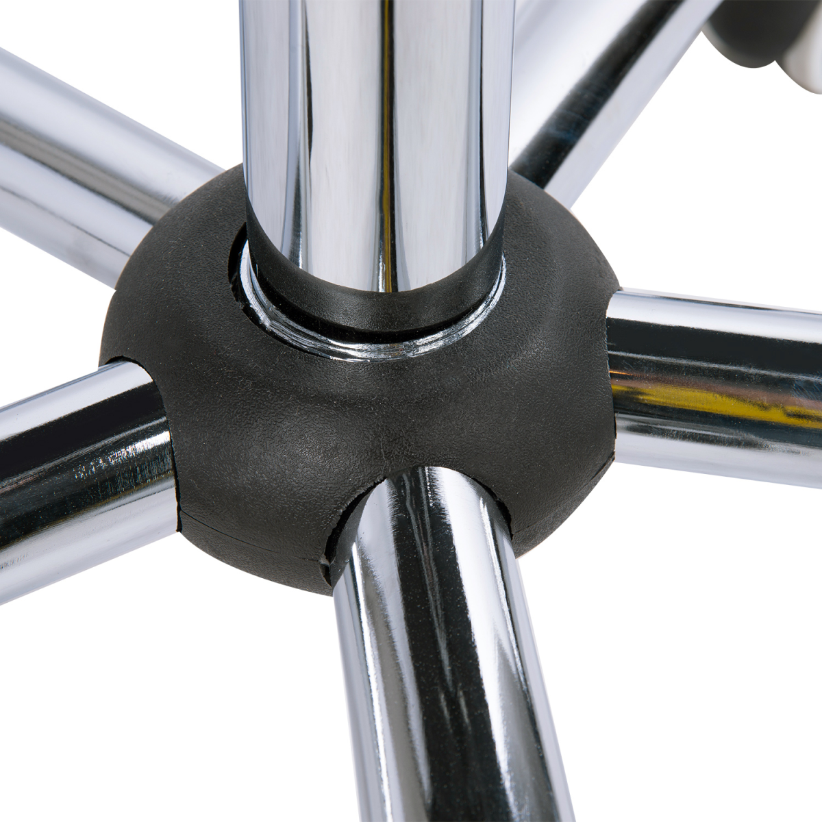 Mid Back PU Leather Home Office Chair Swivel Desk Chair with Arm, Wheel, White