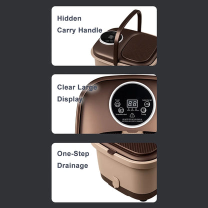 Fully Automatic Massage Foot Spa Bath Auto Massager Fumigated Foot Bath Massage Gift For Mom/Dad/Women/Men