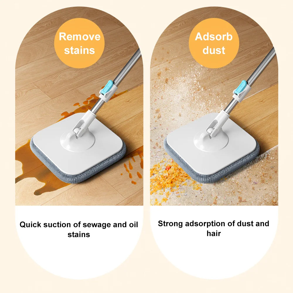 360 Degree Spin Mop Quick Squeeze Water Cleaning Floor Brooms Household Sewage Separation Water-absorbing Mop Bucket