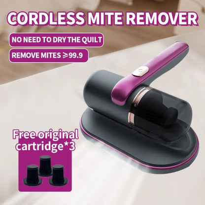 Cordless Bed Vacuum Cleaner Dust Mite Removal Machine Wireless Handheld UV Mattress Vacuum Cleaner Home for Bed Sofas Pillow