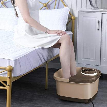 Fully Automatic Massage Foot Spa Bath Auto Massager Fumigated Foot Bath Massage Gift For Mom/Dad/Women/Men