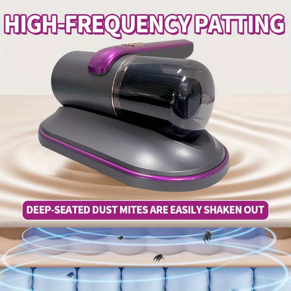 Cordless Bed Vacuum Cleaner Dust Mite Removal Machine Wireless Handheld UV Mattress Vacuum Cleaner Home for Bed Sofas Pillow