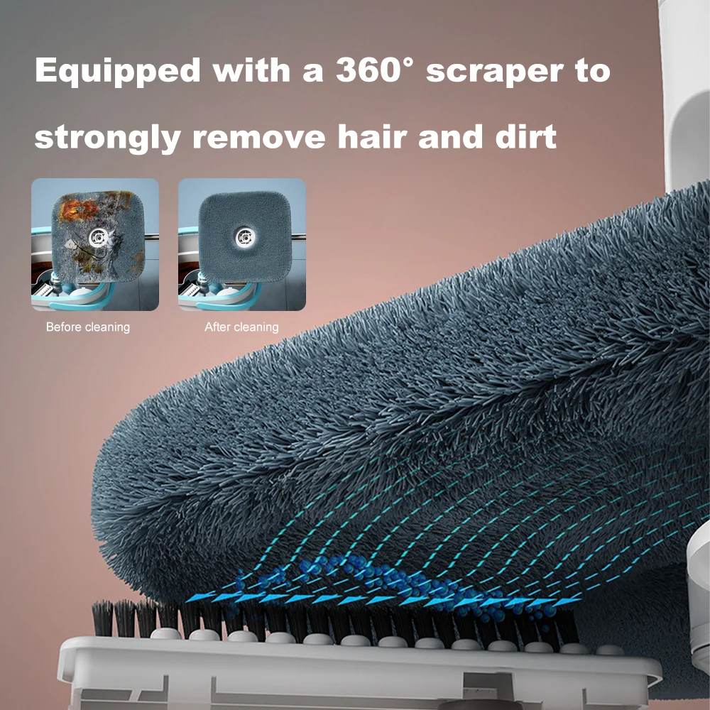 360 Degree Spin Mop Quick Squeeze Water Cleaning Floor Brooms Household Sewage Separation Water-absorbing Mop Bucket