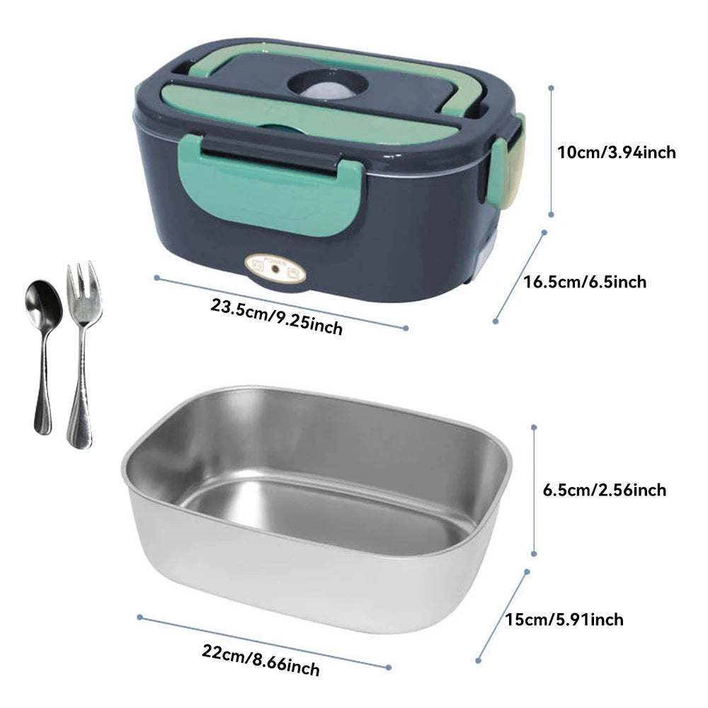 1.5L Electric Lunch Box USB Charging Food Warmer Portable Food Heater Container For Outdoor Camping Bento Home Car Heating Box