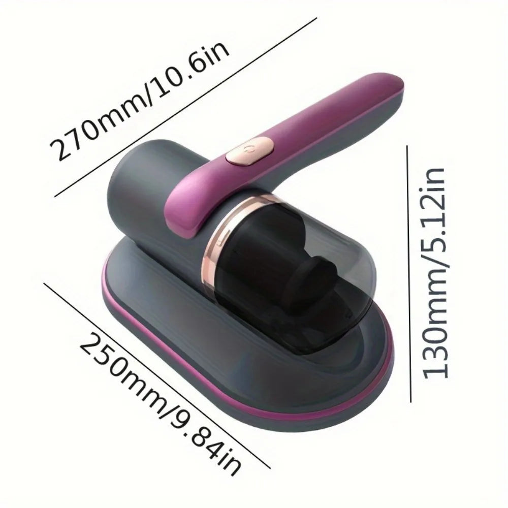 Cordless Bed Vacuum Cleaner Dust Mite Removal Machine Wireless Handheld UV Mattress Vacuum Cleaner Home for Bed Sofas Pillow
