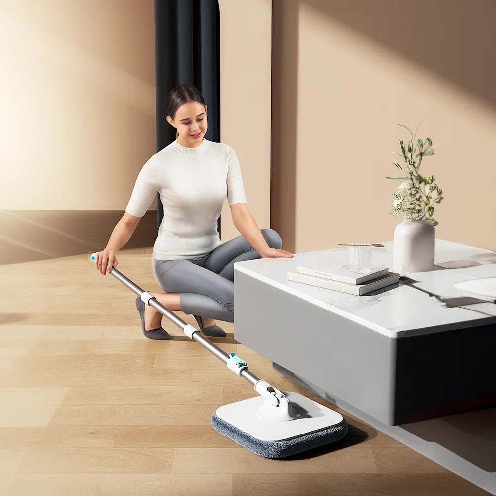 360 Degree Spin Mop Quick Squeeze Water Cleaning Floor Brooms Household Sewage Separation Water-absorbing Mop Bucket