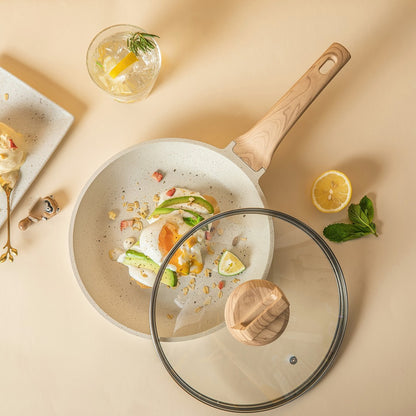 Non-Stick Marble Granite Cookware Set – Soup, Frying & Stew Pots