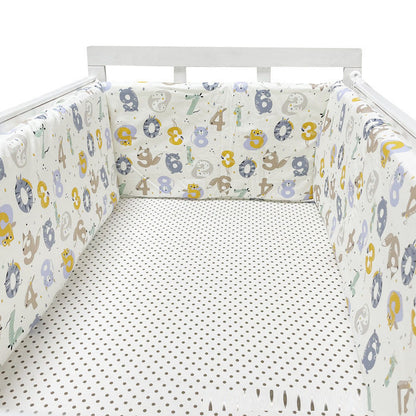eprolo baby bed rail guard with anti-fall cotton fence, soft and breathable safety barrier for toddler's crib.