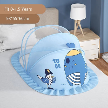 Foldable baby crib mosquito net by eprolo, full coverage design with mesh fabric to protect infants from insects.