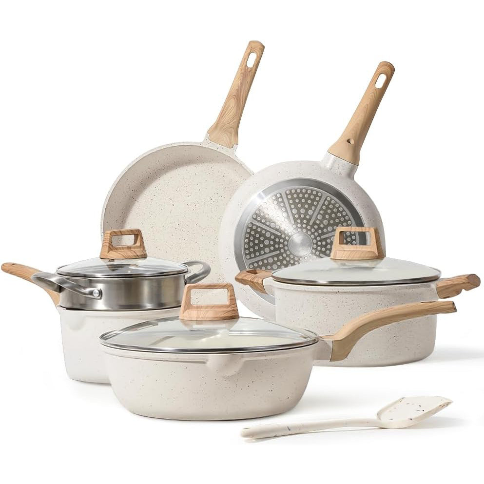 Non-Stick Marble Granite Cookware Set – Soup, Frying & Stew Pots