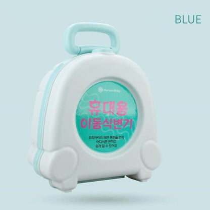 Kids travel potty by eprolo, compact emergency outdoor toilet for camping and car travel, ideal for potty training on the go.
