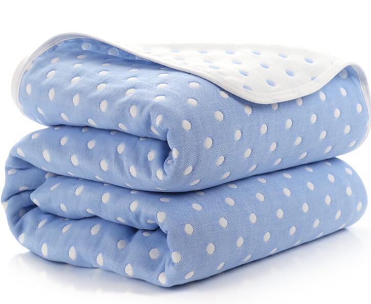 Soft eprolo baby muslin cotton blanket with 6 layers, ideal for swaddling and providing gentle warmth for newborns.