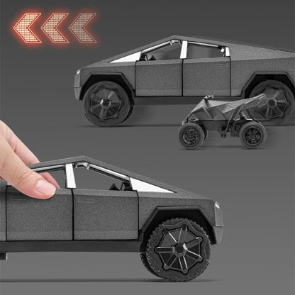 Eprolo 1/32 scale metal diecast toy truck pickup off-road vehicle with sound and lights for kids' play and gifts