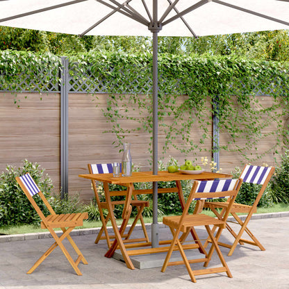 Two cream white solid wood bistro chairs with fabric seats, featuring a classic design from vidaXL.