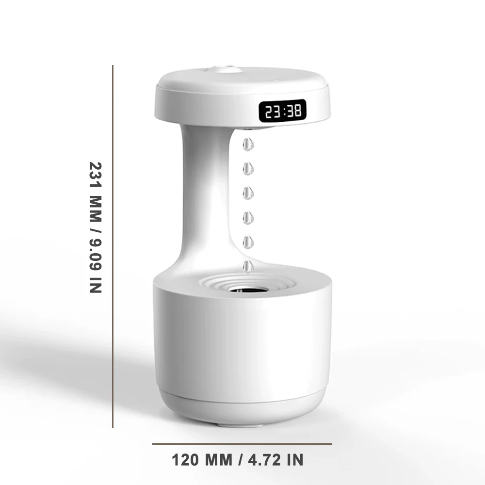 Livoshop household humidifier for bedroom with smart display, mini silent water drop backflow prevention, moist air spray.
