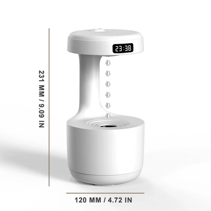 Livoshop household humidifier for bedroom with smart display, mini silent water drop backflow prevention, moist air spray.
