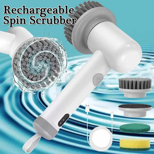 Electric Cleaning Brush Tool USB Charging For Housework Kitchen Dishwashing Brush Bathtub Tile Cleaning Brush IPX7 Waterproof