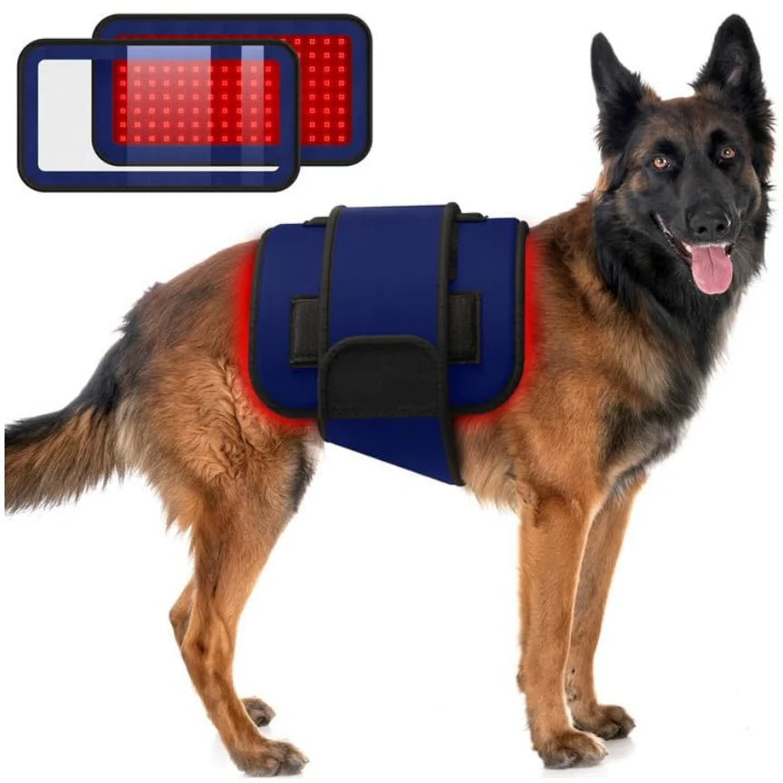 Red Light Therapy Belt for Animals Joint Pain Skin Disease 660nm 850nm 128 Diodes Cold Laser Therapy Device for Pets Pain Relief