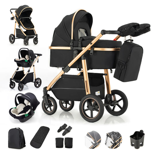baby stroller high landscape strollers 3 in 1 Baby carriage baby cart Baby carriage 3 in 1 Multiple stroller cradle for newborns