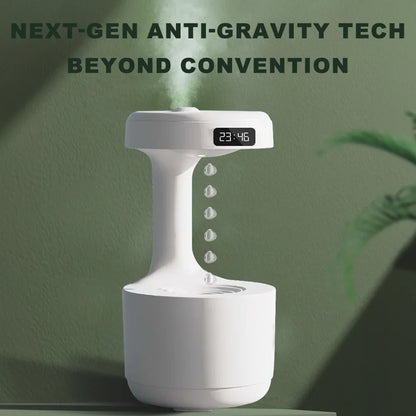 Livoshop household humidifier with smart display, water drop design, silent operation, anti-gravity backflow feature for bedroom moisture