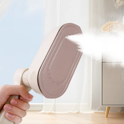 Portable Clothes Steamer with LCD Screen Handheld Hanging Iron with 180° Rotatable Handle 3 Steam Levels for Travel Home Office
