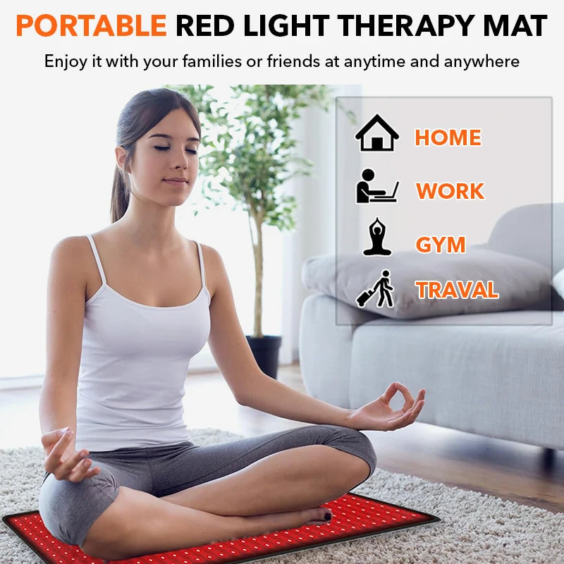 Red&Infrared Light Therapy Pad LED Beauty Devices 360psc 660nm 720psc 850nm Red Infrared Light Therapy