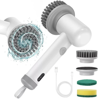 Electric Cleaning Brush Tool USB Charging For Housework Kitchen Dishwashing Brush Bathtub Tile Cleaning Brush IPX7 Waterproof