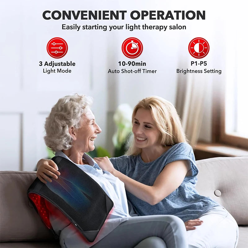 Red&Infrared Light Therapy Pad LED Beauty Devices 360psc 660nm 720psc 850nm Red Infrared Light Therapy