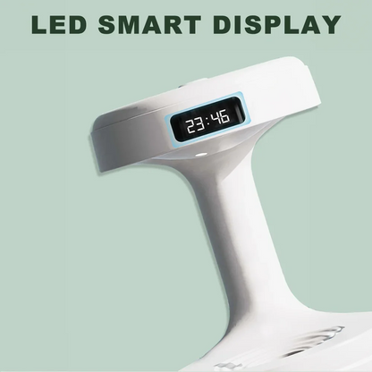 Livoshop household humidifier with water drop backflow design, mini silent moist air spray, smart display for bedroom use