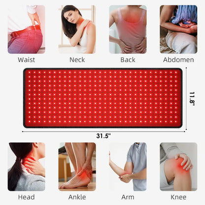 Red&Infrared Light Therapy Pad LED Beauty Devices 360psc 660nm 720psc 850nm Red Infrared Light Therapy
