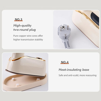 Portable Clothes Steamer with LCD Screen Handheld Hanging Iron with 180° Rotatable Handle 3 Steam Levels for Travel Home Office