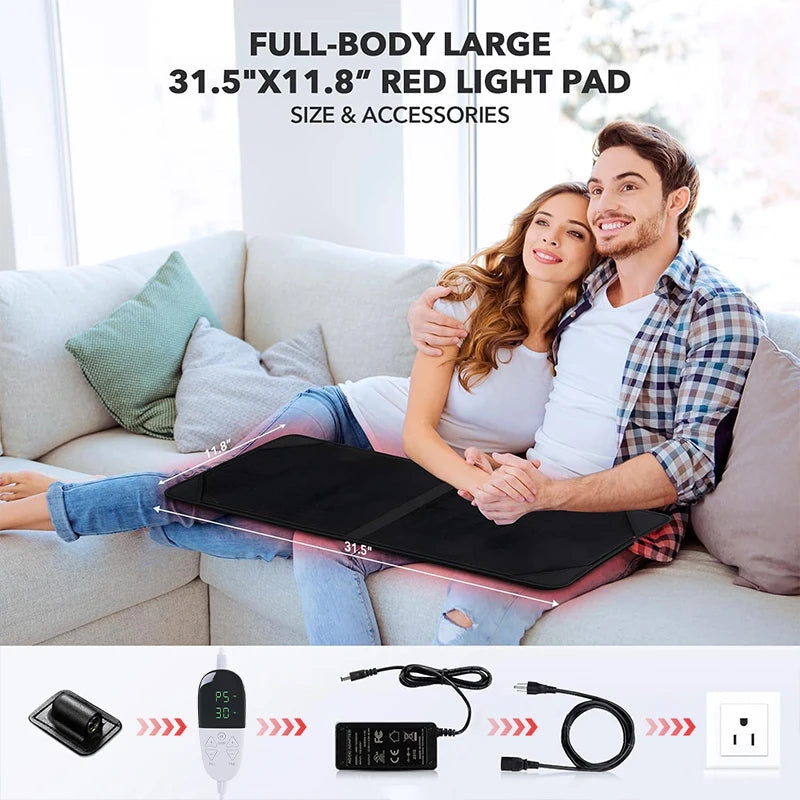 Red&Infrared Light Therapy Pad LED Beauty Devices 360psc 660nm 720psc 850nm Red Infrared Light Therapy