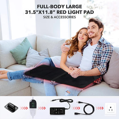 Red&Infrared Light Therapy Pad LED Beauty Devices 360psc 660nm 720psc 850nm Red Infrared Light Therapy